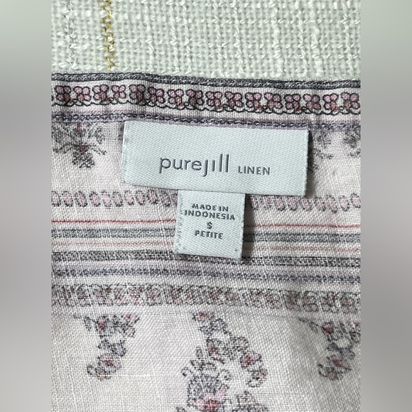 J.Jill 100% Linen Sleeveless Tunic Dress w/pockets  Size PS - Picture 4 of 8